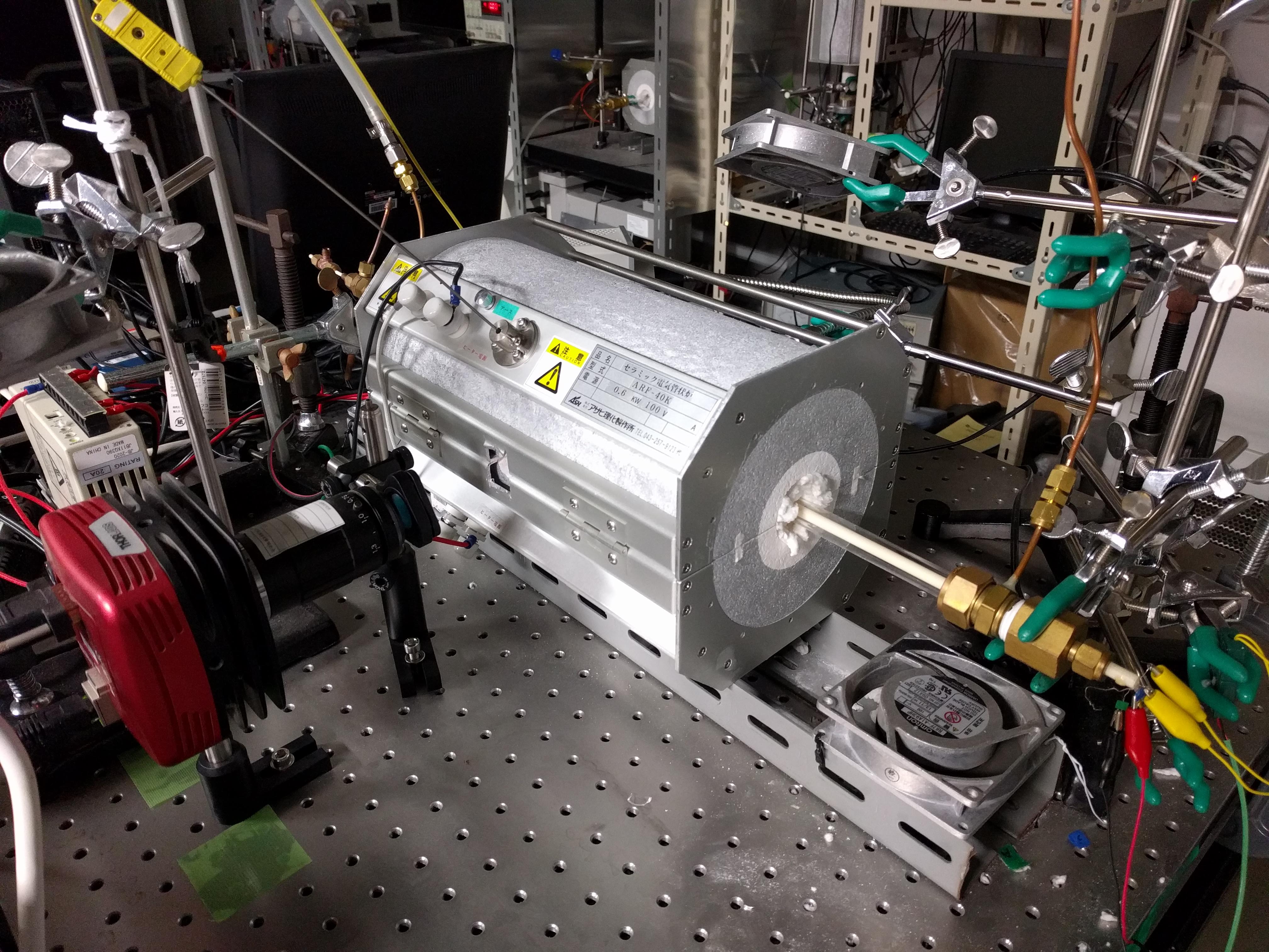 Optical setup built by Nicola Perry